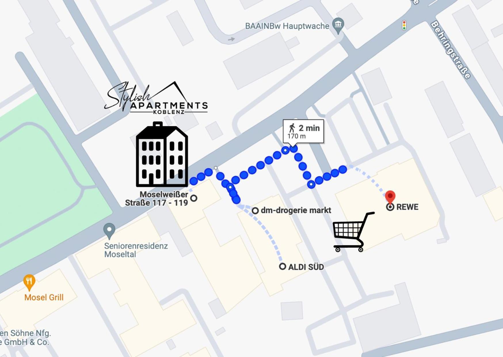 New York Apartment - Fuer Freunde & Familien, Stadtnah, Parkplatz, E-Ladestation, Gitterbox Fuer Fahrraeder, Fitnessstudio, Digitale Gaestemappe Mit Restaurant- Und Unternehmenstipps Koblenz  Kültér fotó